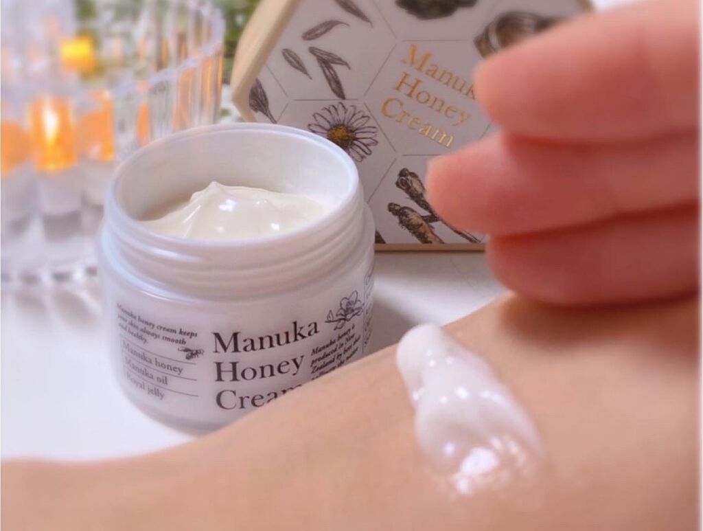 マヌカハニー クリーム/アピセラピーコスメティクス/フェイスクリームを使ったクチコミ(3枚目)