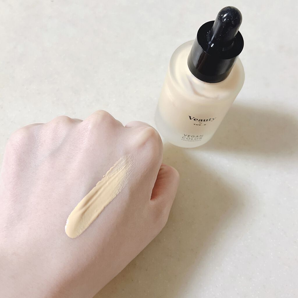 ヴィーガン カラーファンデーション オレンジ/Veauty by THE_B/リキッドファンデーションを使ったクチコミ（3枚目）