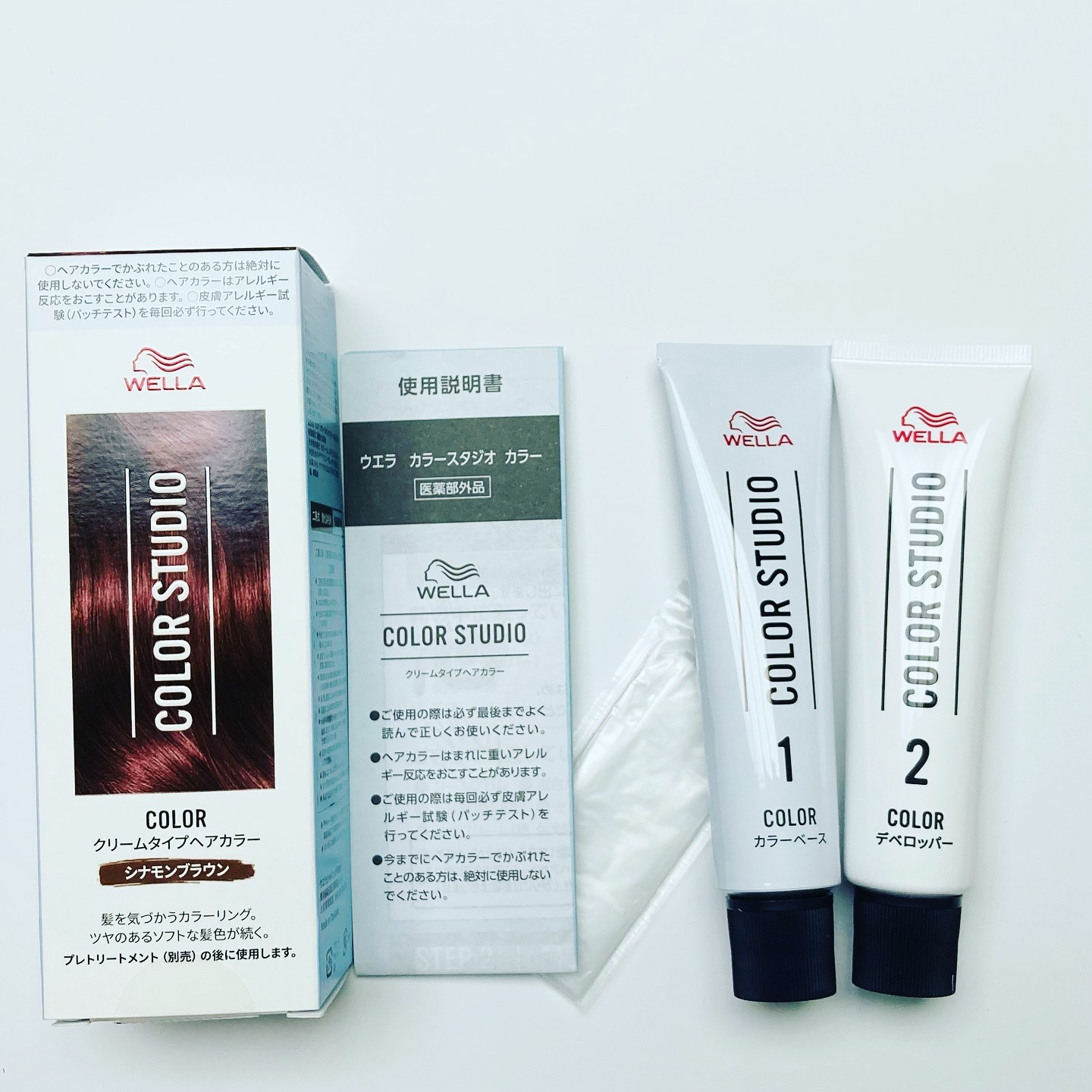ウエラ カラースタジオ クリームタイプヘアカラー シナモンブラウン/ウエラ/ヘアカラーを使ったクチコミ（1枚目）