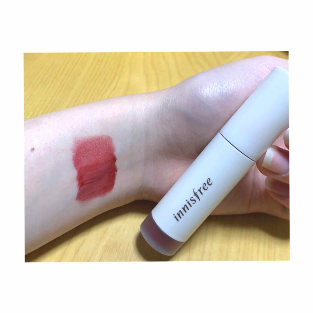 ビビッドクリーミーティント/innisfree/口紅を使ったクチコミ（2枚目）
