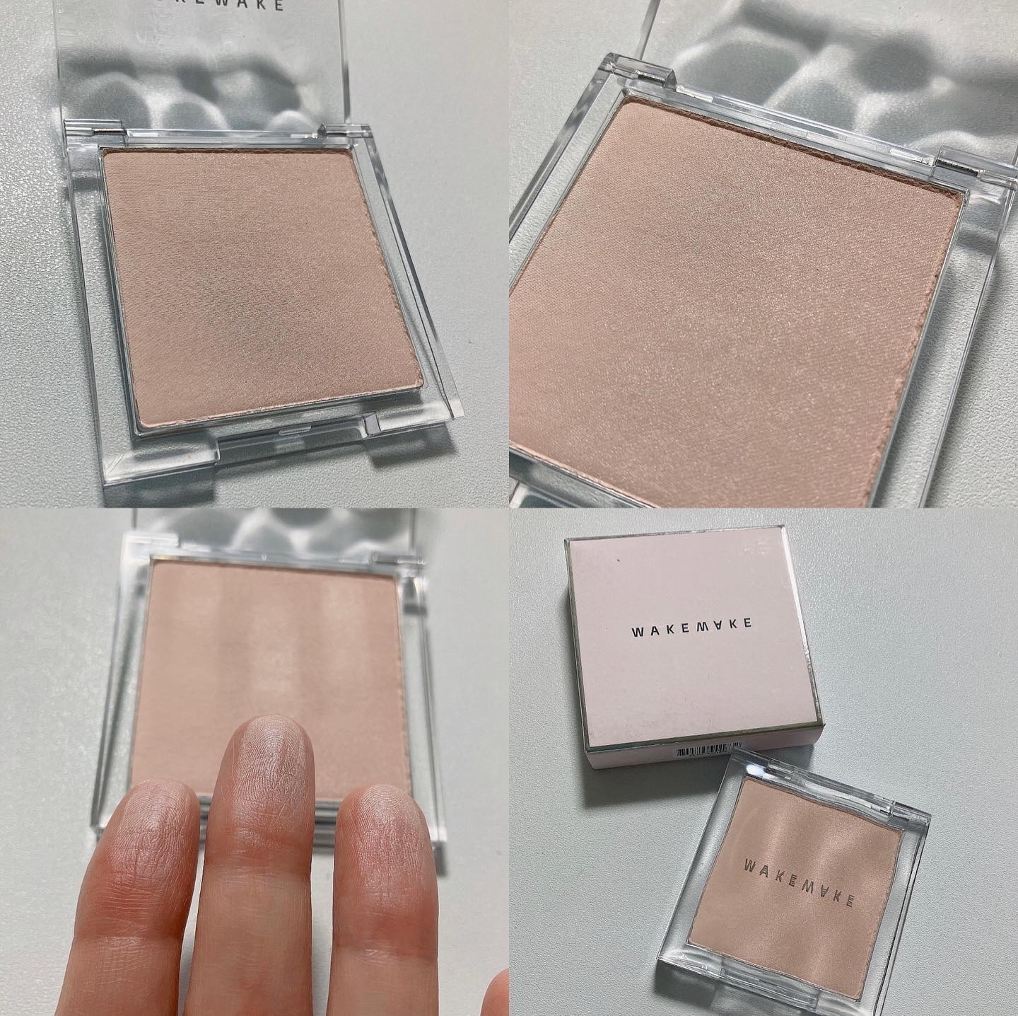 ミックスブラーリングボリュームハイライター/wakemake/パウダーハイライトを使ったクチコミ（2枚目）
