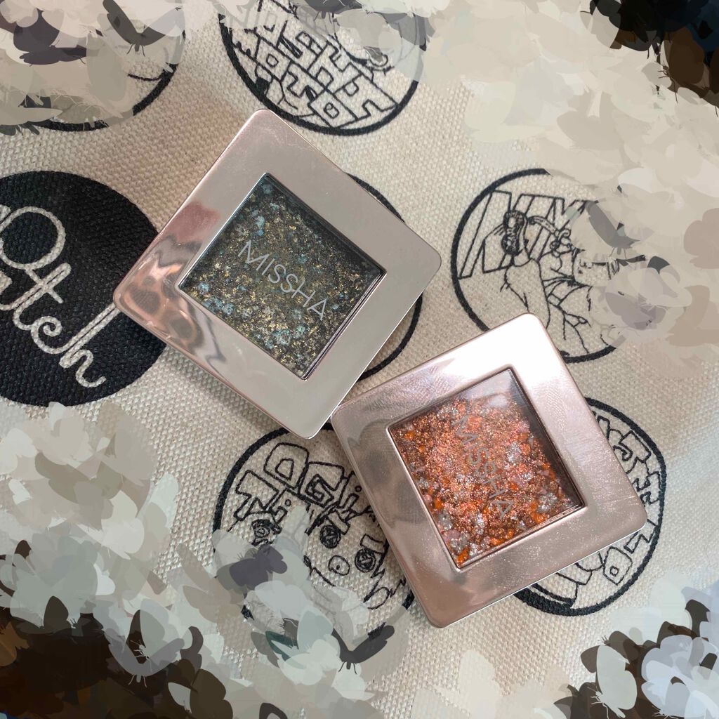 グリッタープリズム シャドウ/MISSHA/グリッターを使ったクチコミ（2枚目）