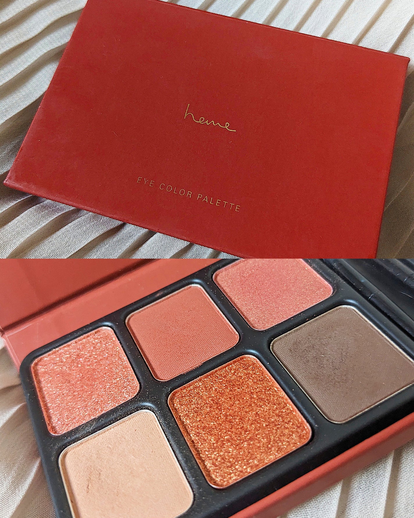 アイカラーパレット/heme/アイシャドウパレットを使ったクチコミ(2枚目)