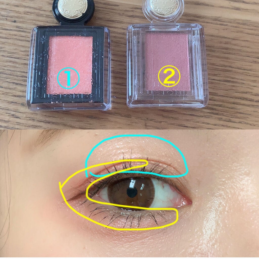 シャドーカスタマイズ/MAJOLICA MAJORCA/単色アイシャドウを使ったクチコミ(3枚目)