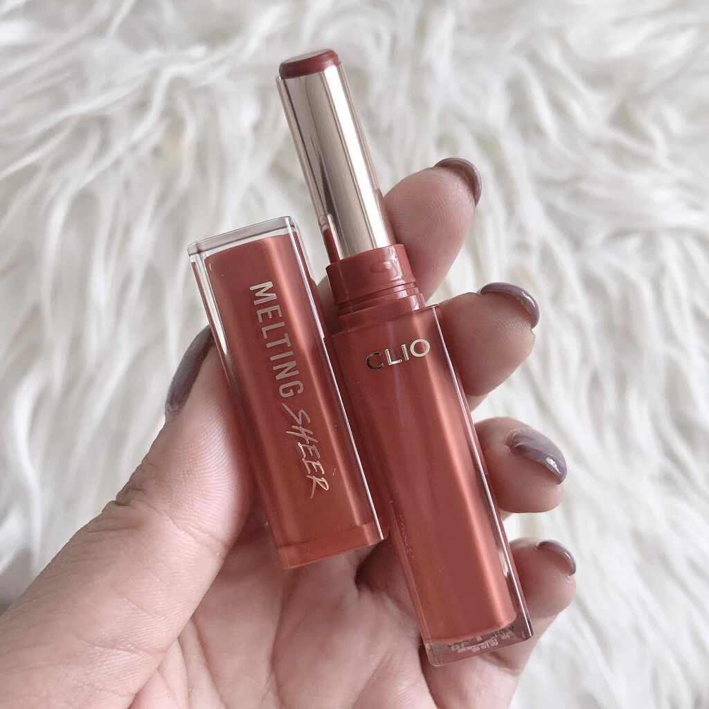 メルティング シアー リップ 06 BRICK RIDE/CLIO/口紅を使ったクチコミ（2枚目）