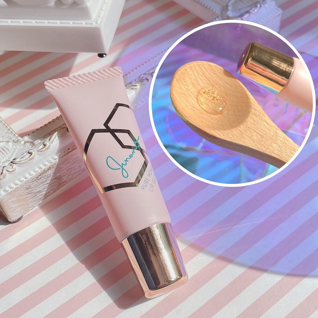 ピュアハニーリップグロス/Junano/リップ美容液を使ったクチコミ（2枚目）