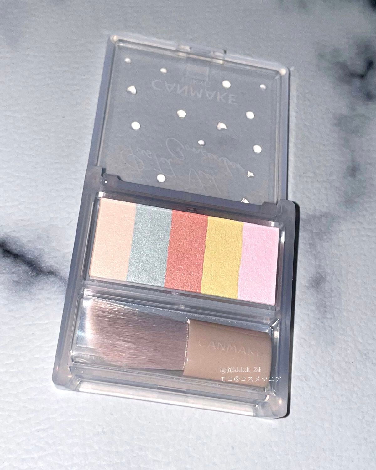 パステルヴェールコンシーラー/キャンメイク/パレットコンシーラーを使ったクチコミ(2枚目)