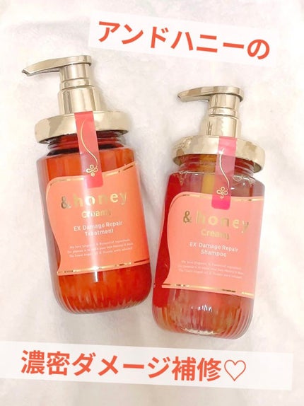 Creamy EXダメージリペアシャンプー1.0/ヘアトリートメント2.0/&honey/市販シャンプーを使ったクチコミ(1枚目)