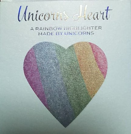 ハートハイライター ユニコーンハート/MAKEUP REVOLUTION/パウダーハイライトを使ったクチコミ(3枚目)