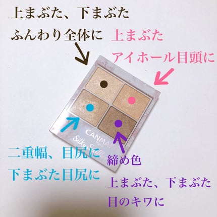 シルキースフレアイズ/キャンメイク/アイシャドウパレットを使ったクチコミ(2枚目)