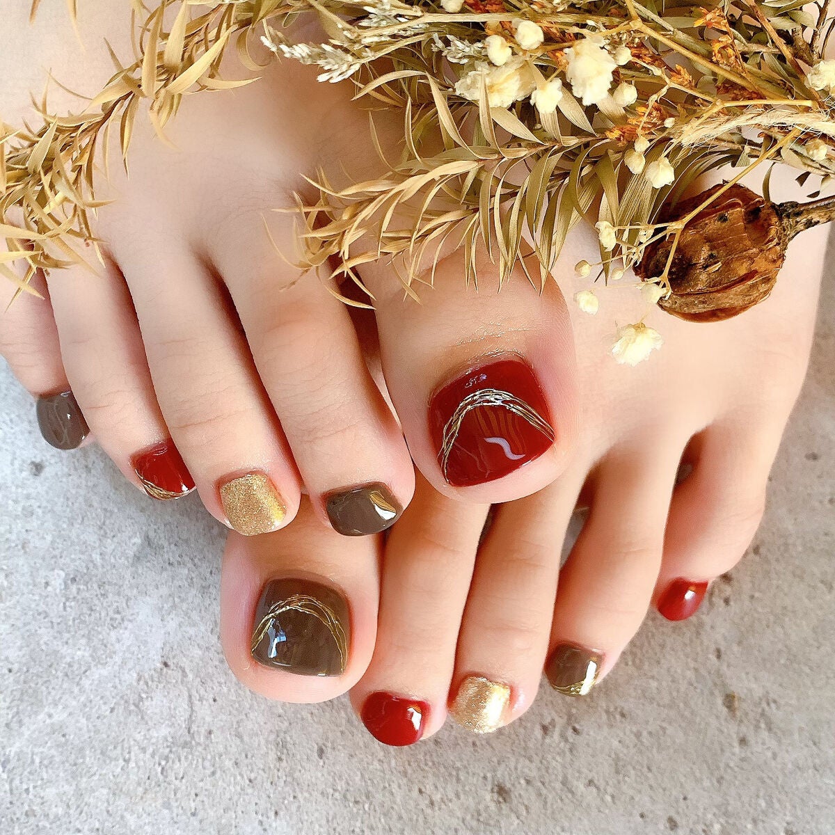 プリジェルミューズ プリジェルの口コミ こんにちは お客様フットネイル 秋カラーデザインの紹介です By みい 混合肌 Lips プリジェルミューズ プリジェルの口コミ こんにちは お客様フットネイル 秋カラーデザインの紹介です By みい 混合肌 Lips