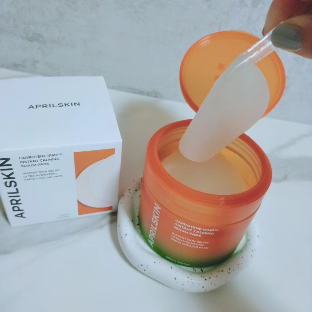 カロテンIPMP(TM) ブレミッシュカーミングセラムパッド/APRILSKIN/トナーパッドを使ったクチコミ(5枚目)