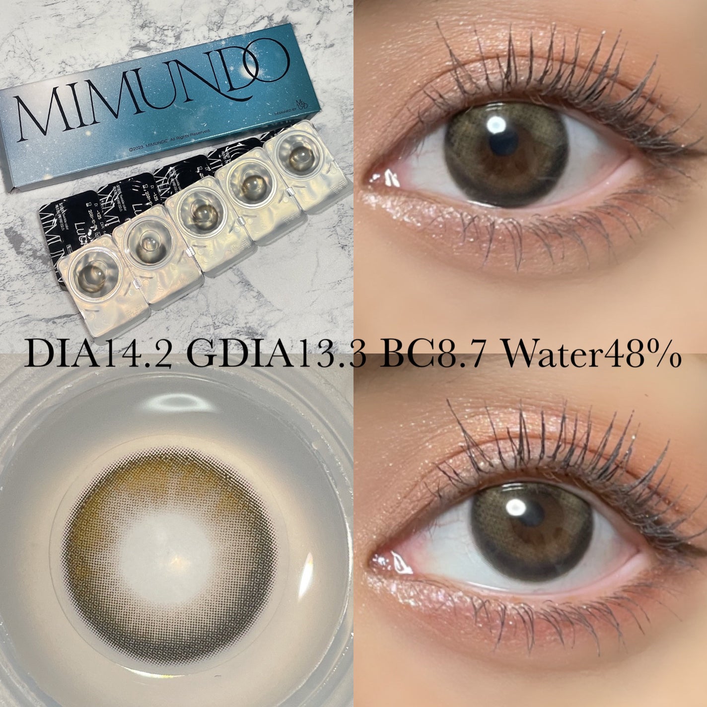 Lucir 1Day/mimundo/カラーコンタクトレンズを使ったクチコミ(3枚目)