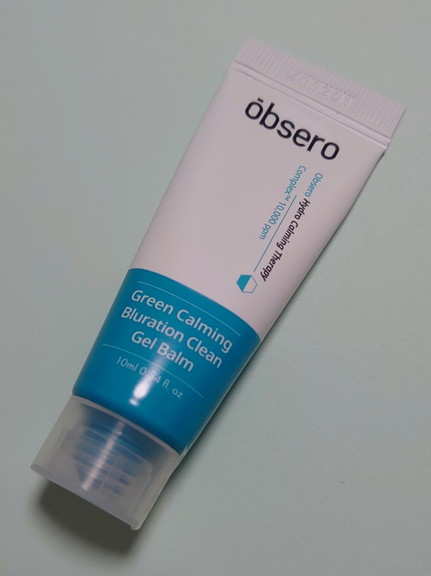 グリーンカーミングブルーレーションクリーンゲルバーム/obsero/フェイスバームを使ったクチコミ(1枚目)