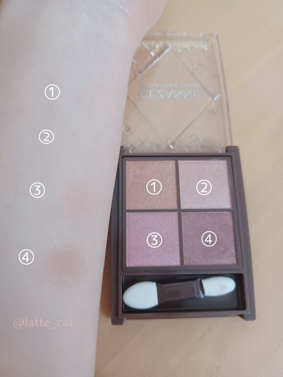ニュアンスオンアイシャドウ/CEZANNE/アイシャドウパレットを使ったクチコミ(2枚目)