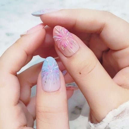 セミキュアジェルネイル(ハンド)/ohora/ネイルシールを使ったクチコミ(4枚目)