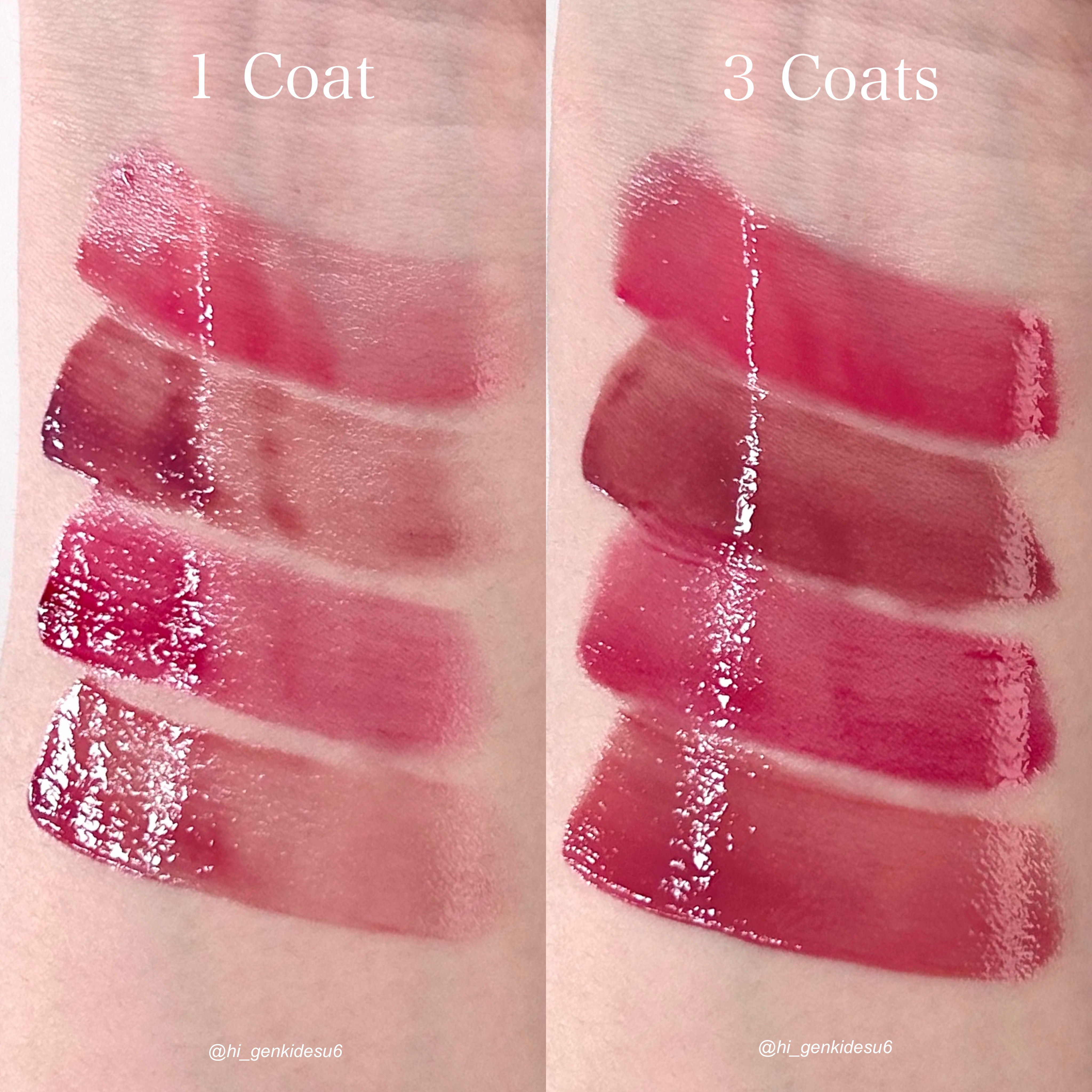 クリスタル グラム ティント 05 フレッシュチェリー(FRESH CHERRY)/CLIO/リップティントを使ったクチコミ（3枚目）