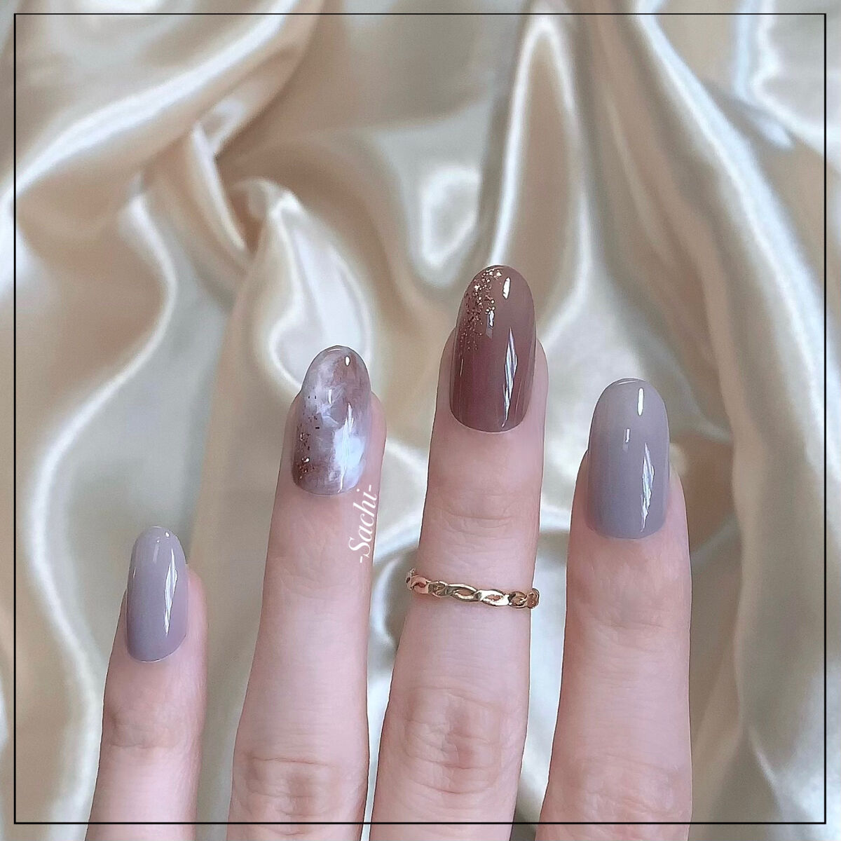 シャインオンミーネイルカラー SE08.ヒントオブバイオレッド/Dear.A/マニキュアを使ったクチコミ（3枚目）