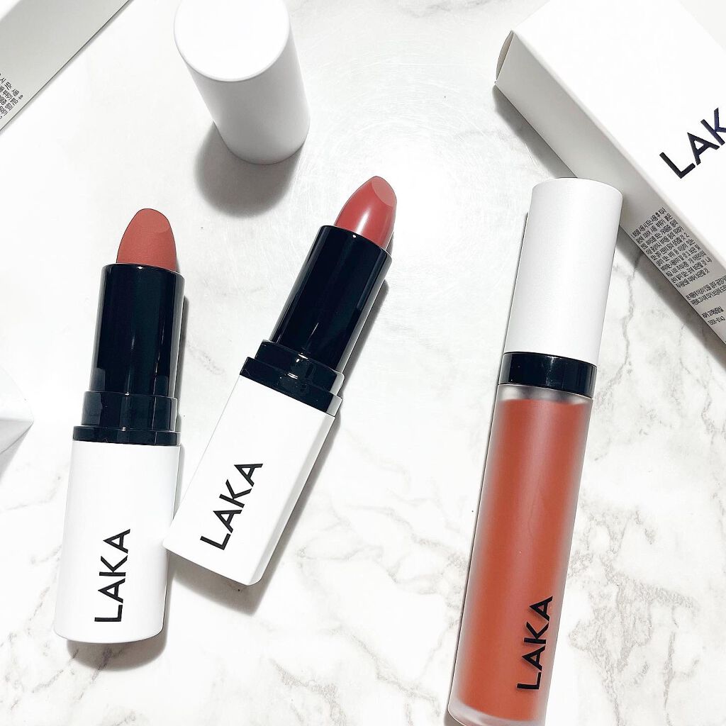 スムースマットリップスティック/Laka/口紅を使ったクチコミ(5枚目)