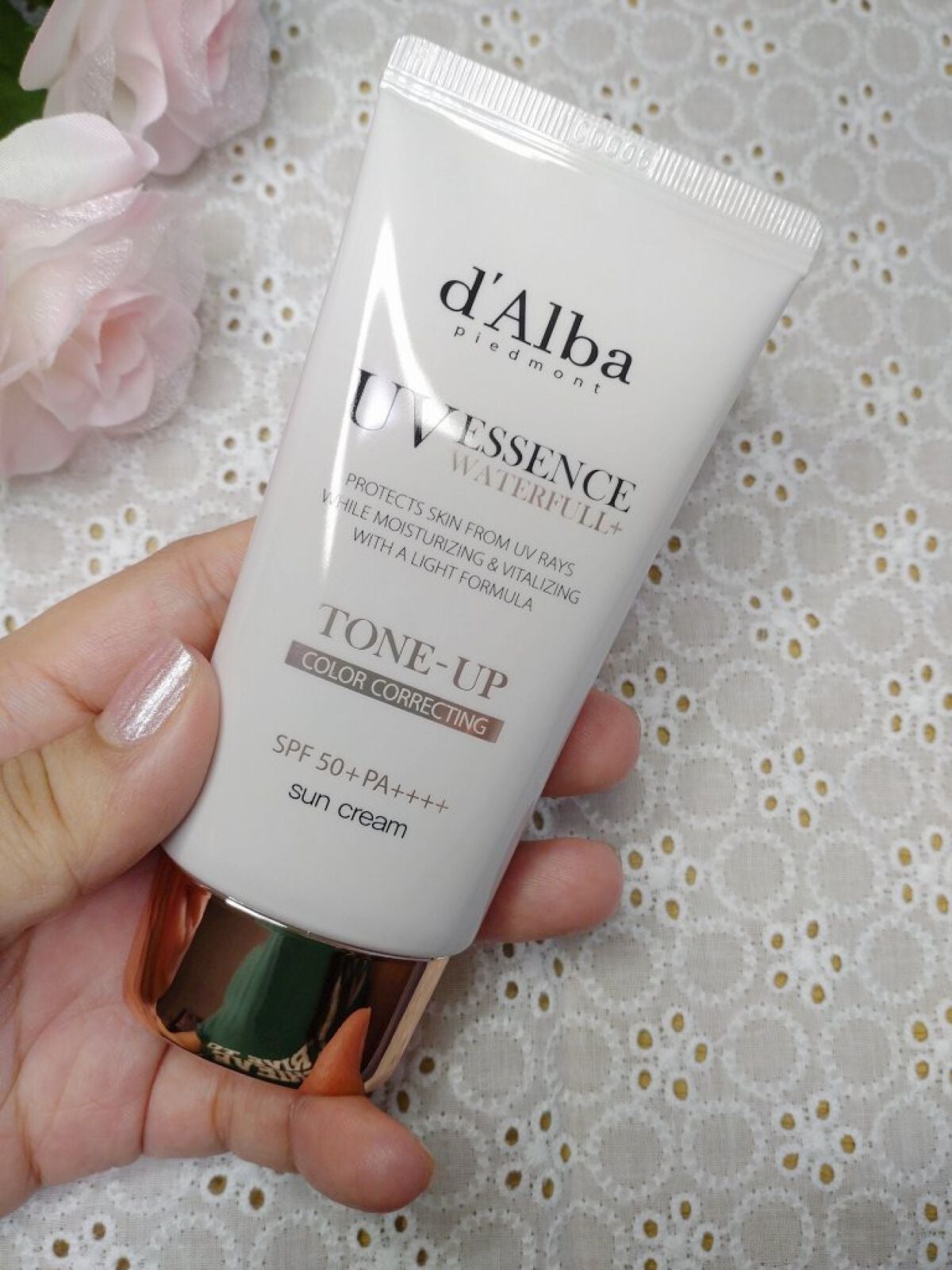 ウォータフルトーンアップサンクリーム/ダルバ/日焼け止めクリームを使ったクチコミ(1枚目)