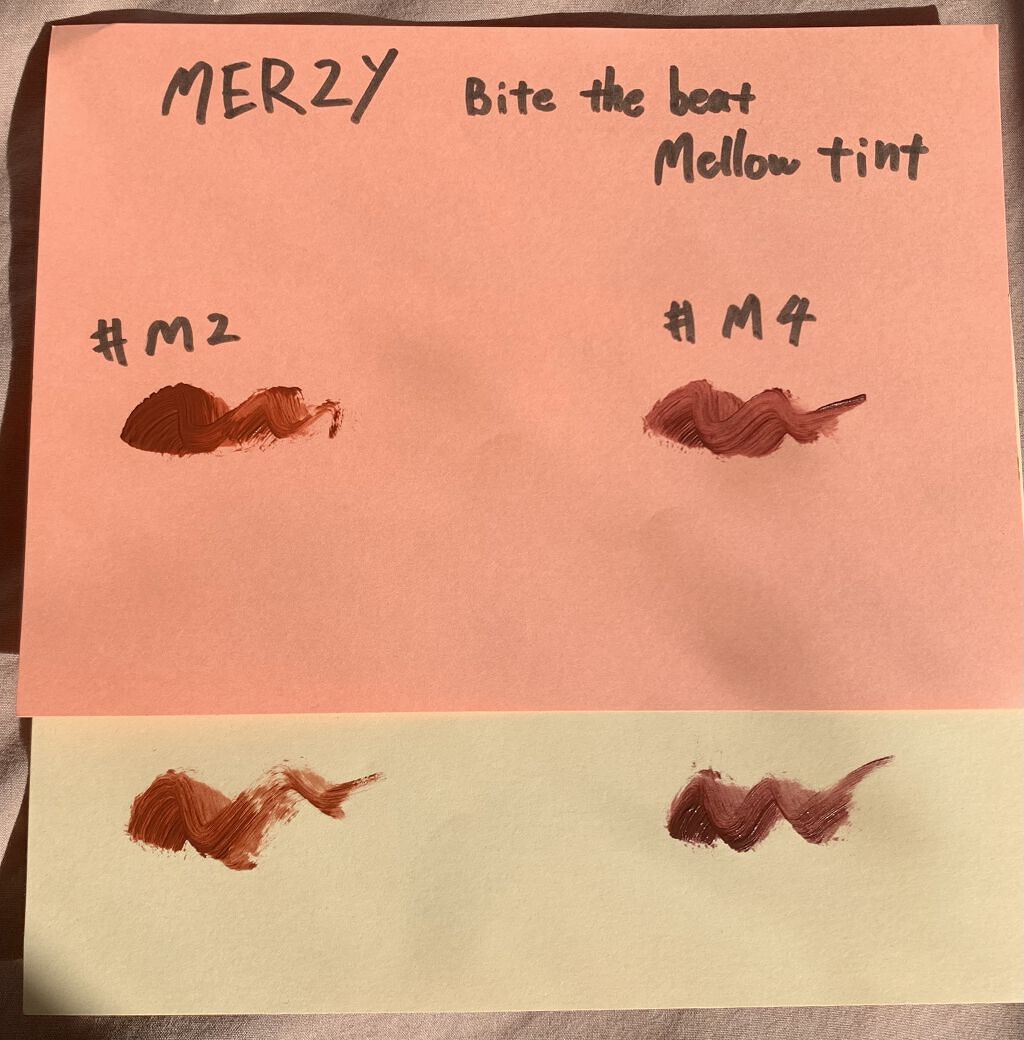 バイト ザ ビート メロウ ティント/MERZY/リップティントを使ったクチコミ（2枚目）