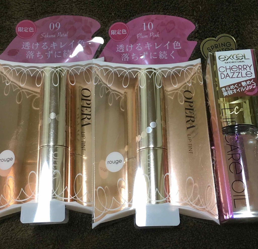 リップケアオイル/excel/リップグロスを使ったクチコミ（1枚目）