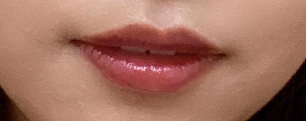 ニュアンスラップティント 104 夜遊びチェリー/Fujiko/リップティントを使ったクチコミ（3枚目）