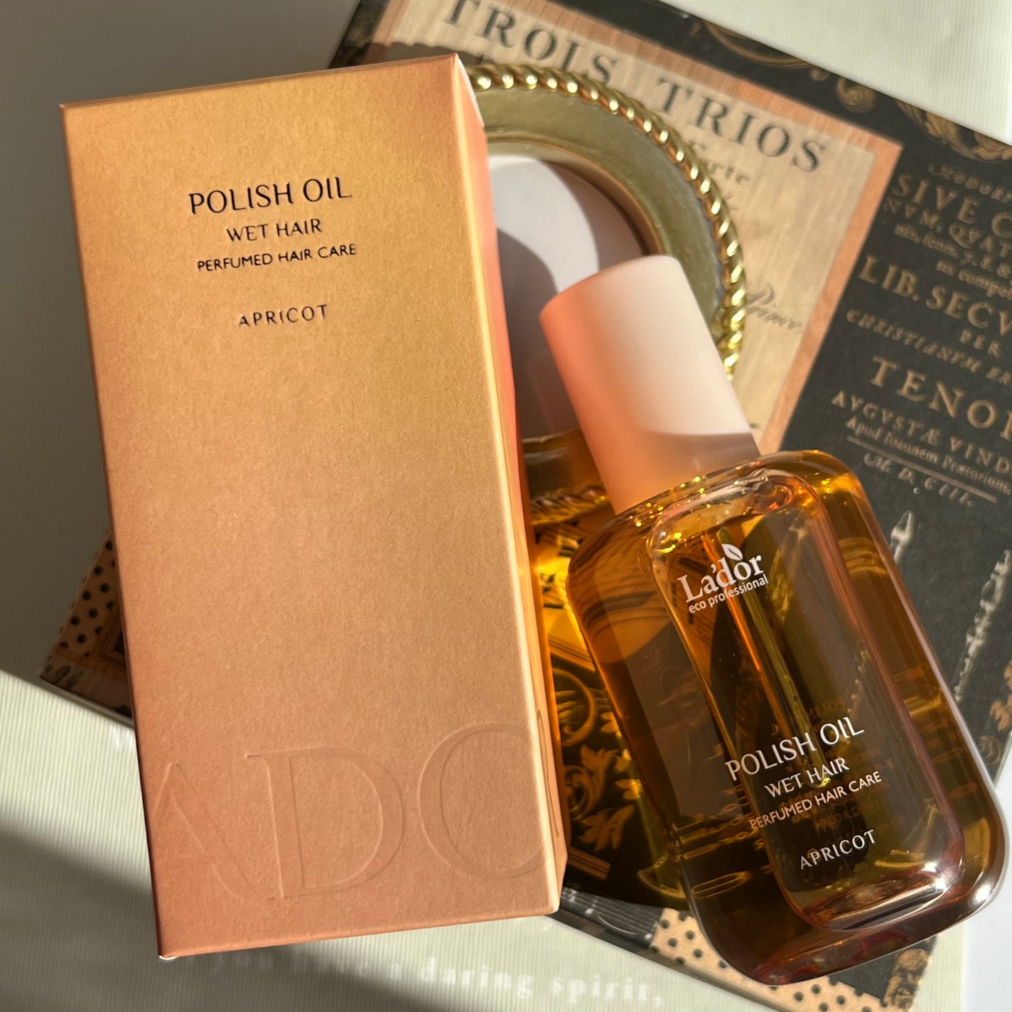 ポリッシュオイル_アプリコット/La'dor/ヘアオイルを使ったクチコミ(1枚目)