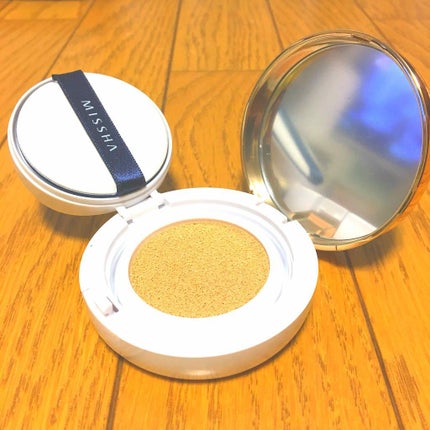 M クッション ファンデーション(モイスチャー)/MISSHA/クッションファンデーションを使ったクチコミ(2枚目)