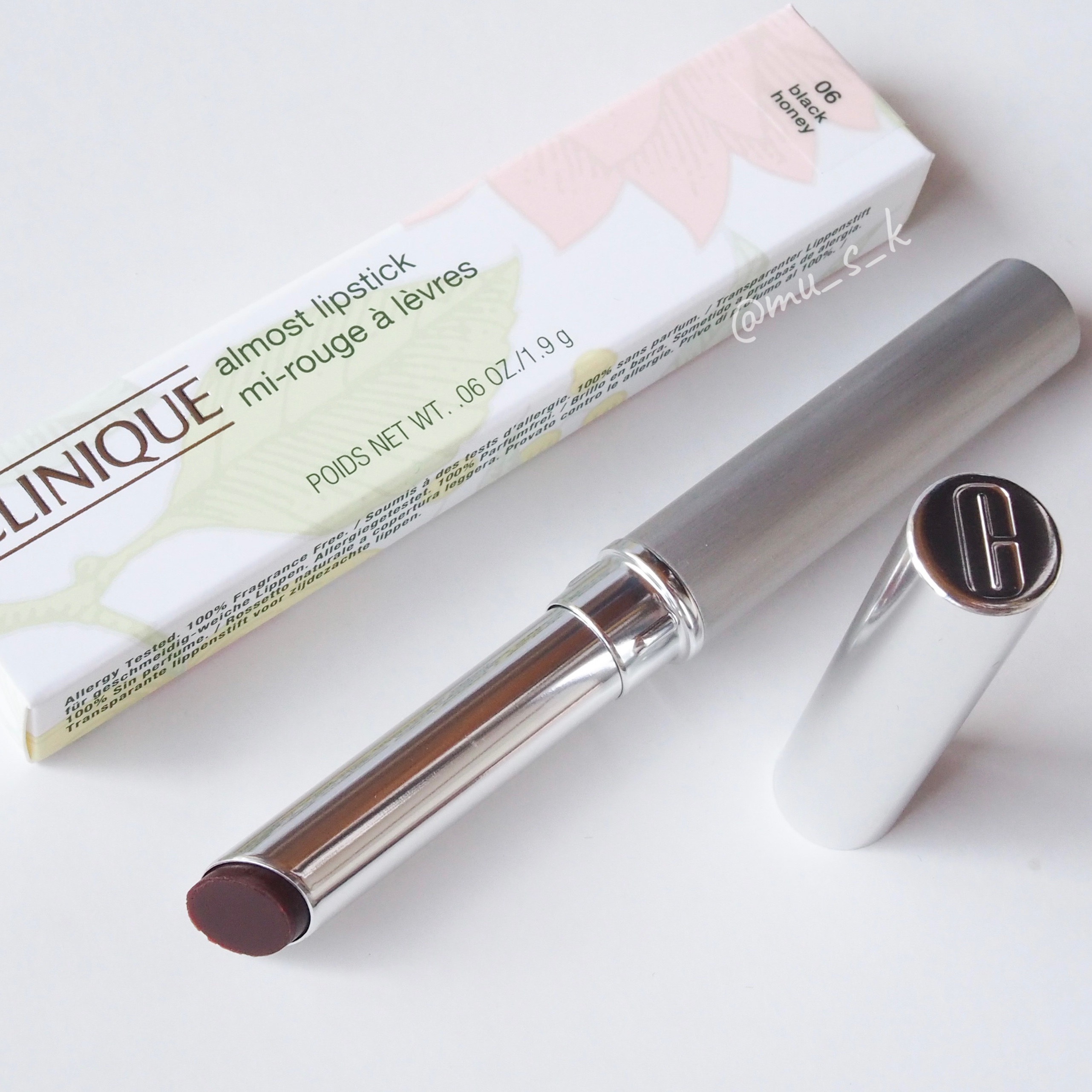 オールモスト リップスティック ブラック ハニー  /CLINIQUE/口紅を使ったクチコミ（3枚目）