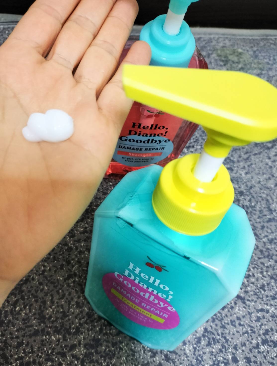 ハローダイアン グッバイ ダメージリペア シャンプー/トリートメント/ダイアン/市販シャンプーを使ったクチコミ（2枚目）