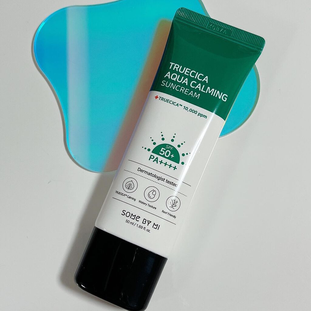 TRUECICA アクアカーミング日焼け止め/SOME BY MI/日焼け止めクリームを使ったクチコミ（1枚目）