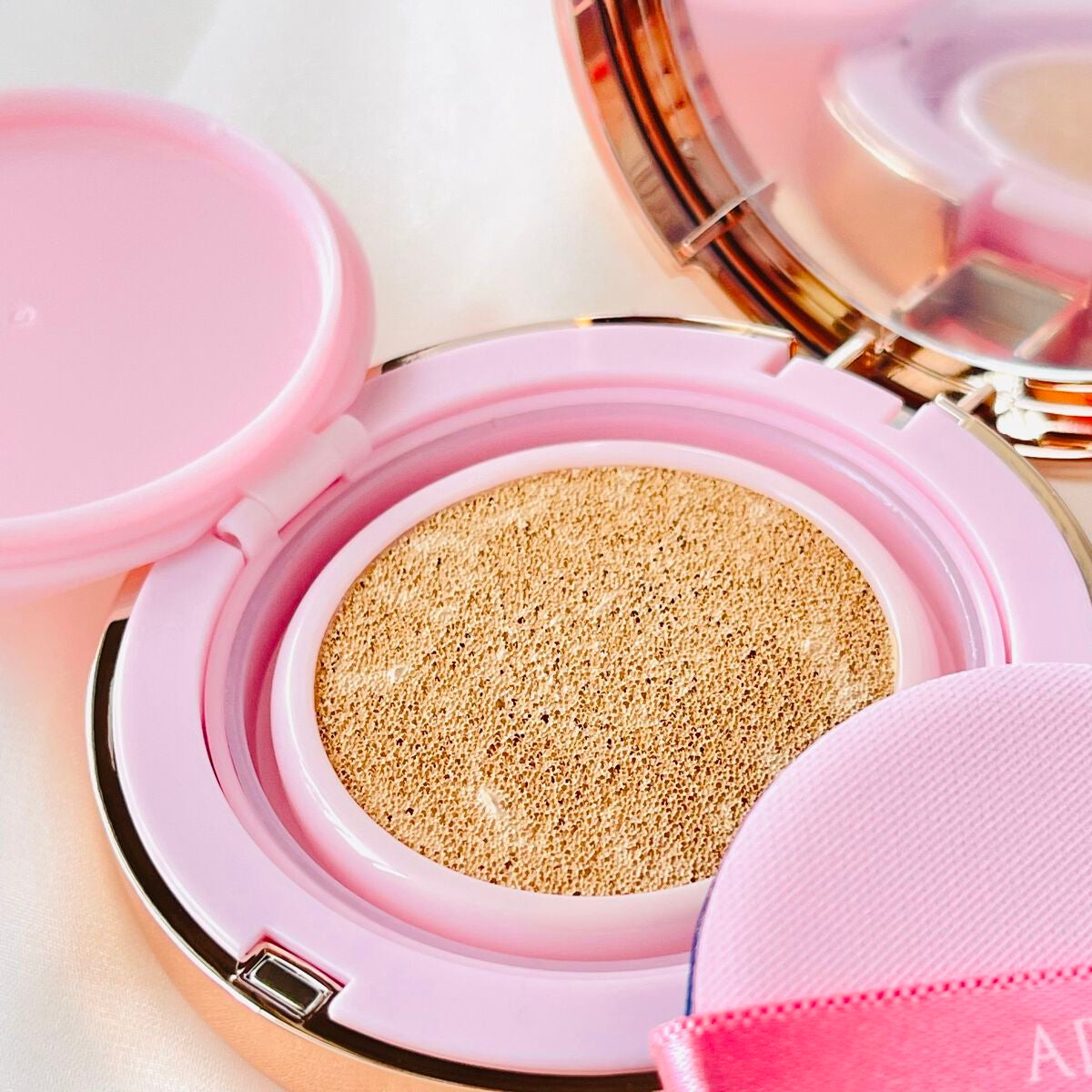 ピンクティーツリーカバークッション/APLIN/クッションファンデーションを使ったクチコミ(6枚目)