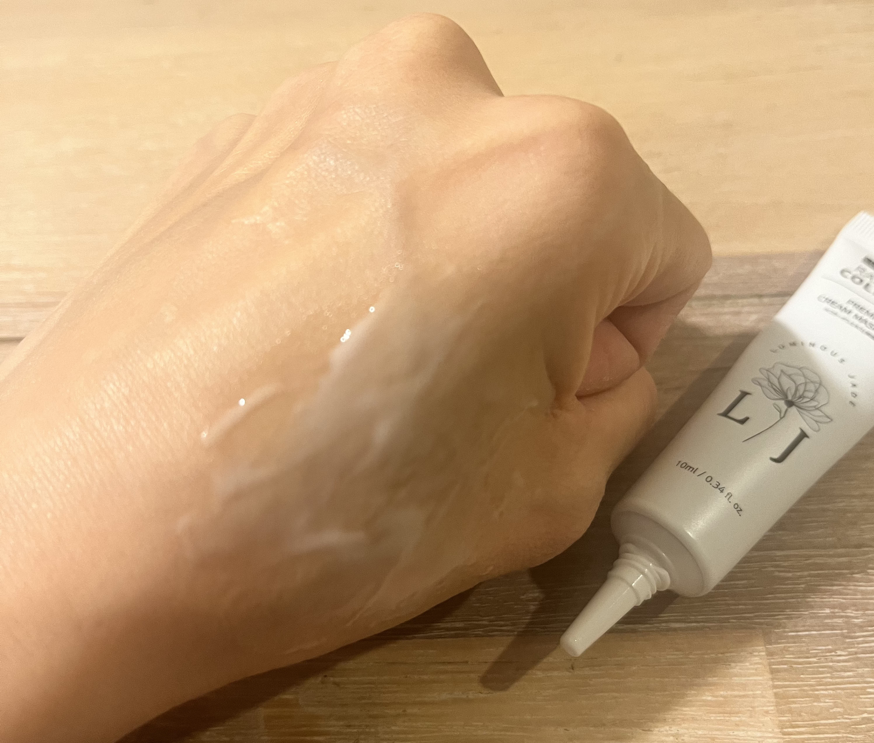 ラディアンスコラーゲンプレミアムクリームマスクパック/ LUMINOUS JADE/シートマスク・パックを使ったクチコミ（2枚目）