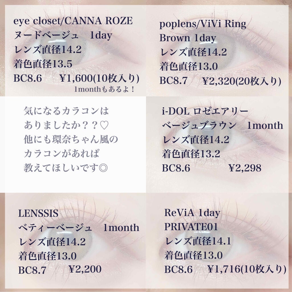 CANNA ROZE AIRY/URIA i-DOL/カラーコンタクトレンズを使ったクチコミ(2枚目)
