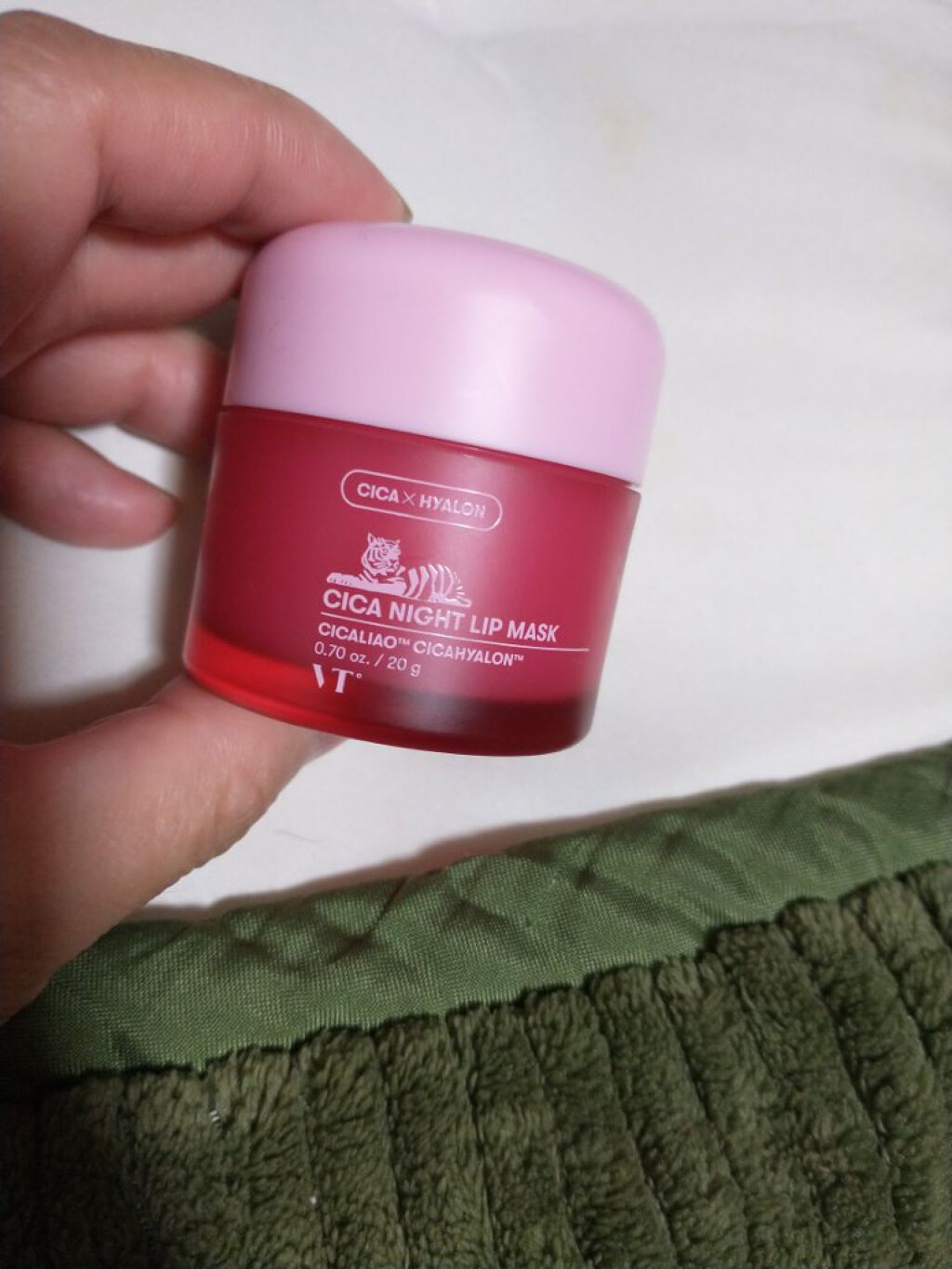 CICA ナイトリップマスク/VT/リップマスクを使ったクチコミ（1枚目）