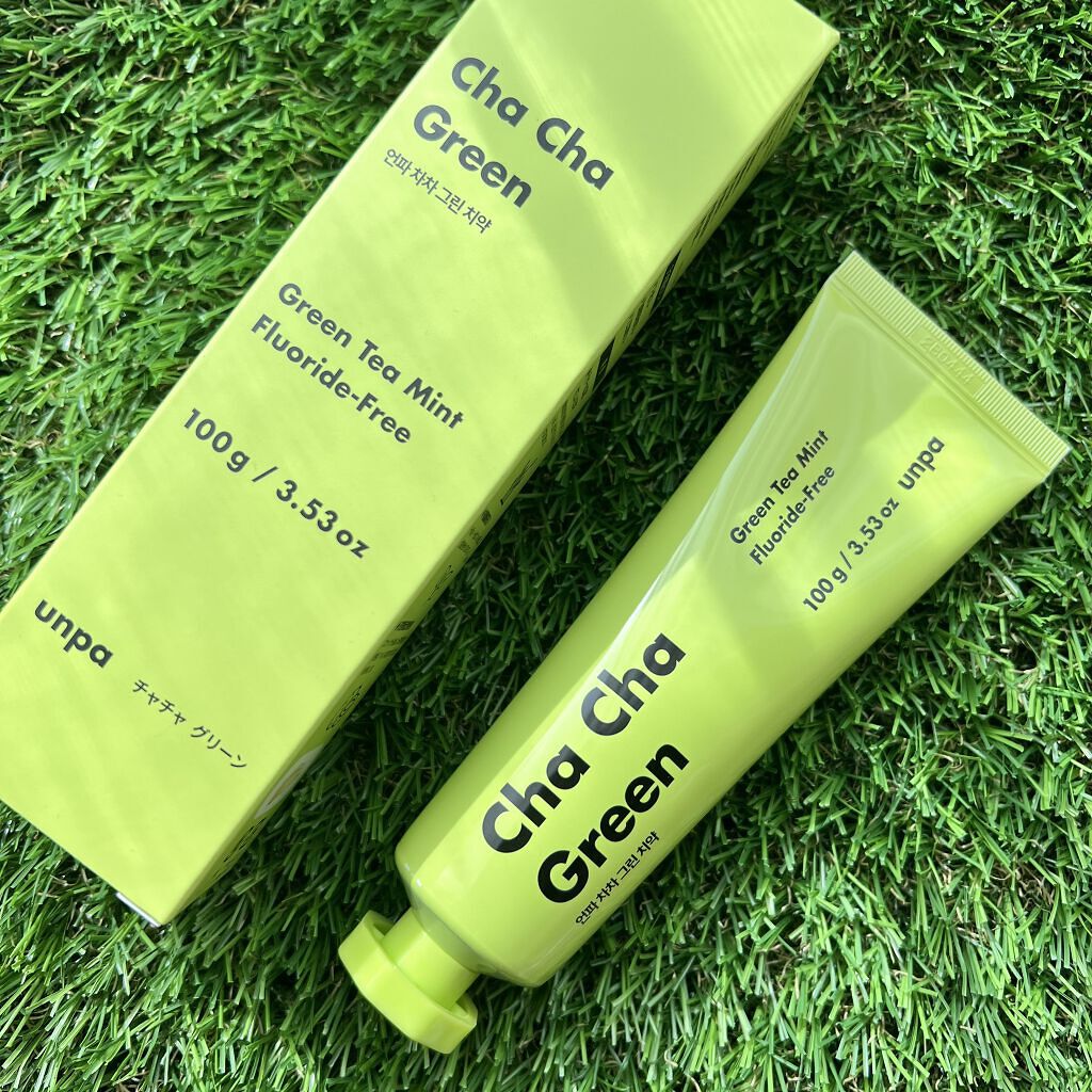 Cha Cha Charcoal Vegan Greentea Toothpaste/chacha/歯磨き粉を使ったクチコミ（1枚目）