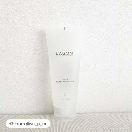 ラゴム ジェルトゥウォーター クレンザー(朝用洗顔)/LAGOM /その他洗顔料を使ったクチコミ(1枚目)