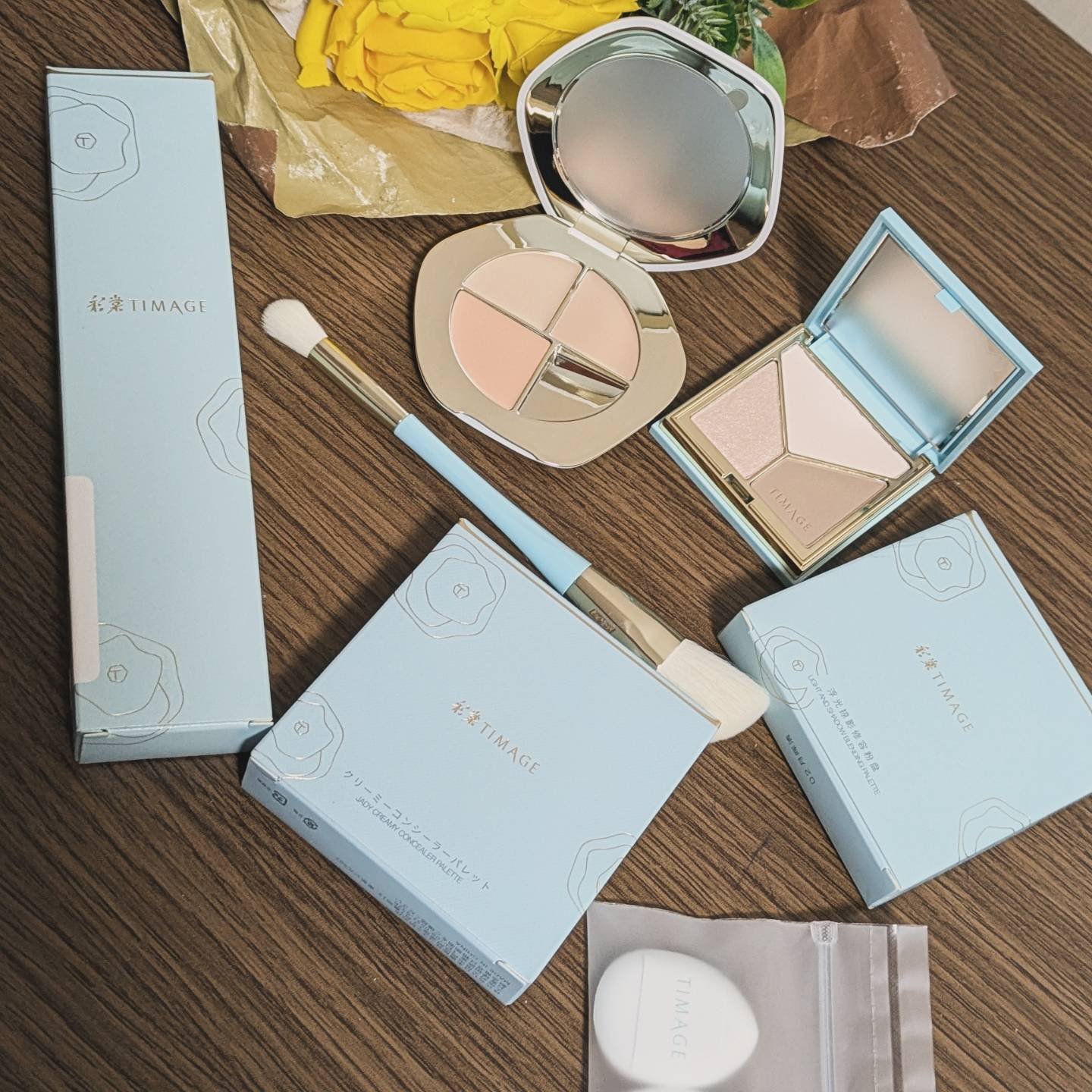 ハイライトシェーディングパレット/TIMAGE/パウダーハイライトを使ったクチコミ（1枚目）