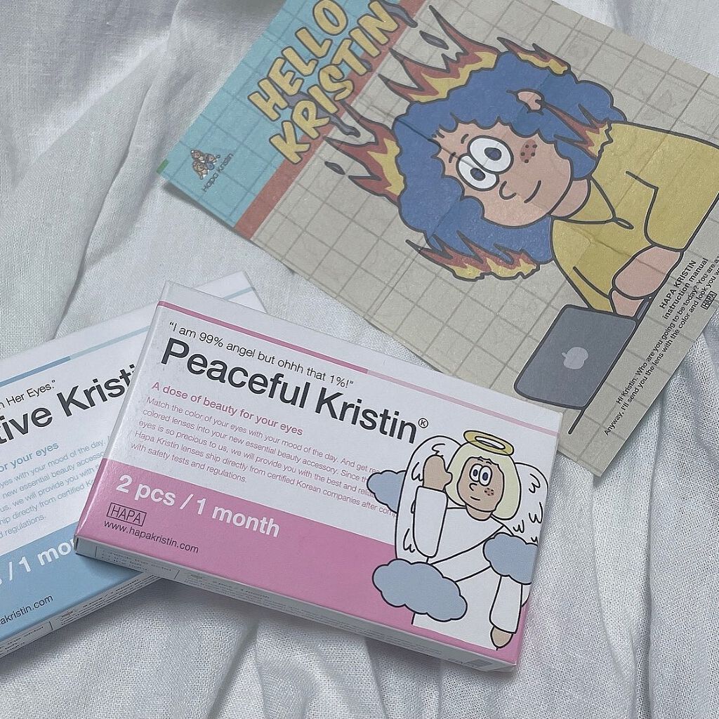 Peaceful Kristen/Hapa kristin/カラーコンタクトレンズを使ったクチコミ（1枚目）