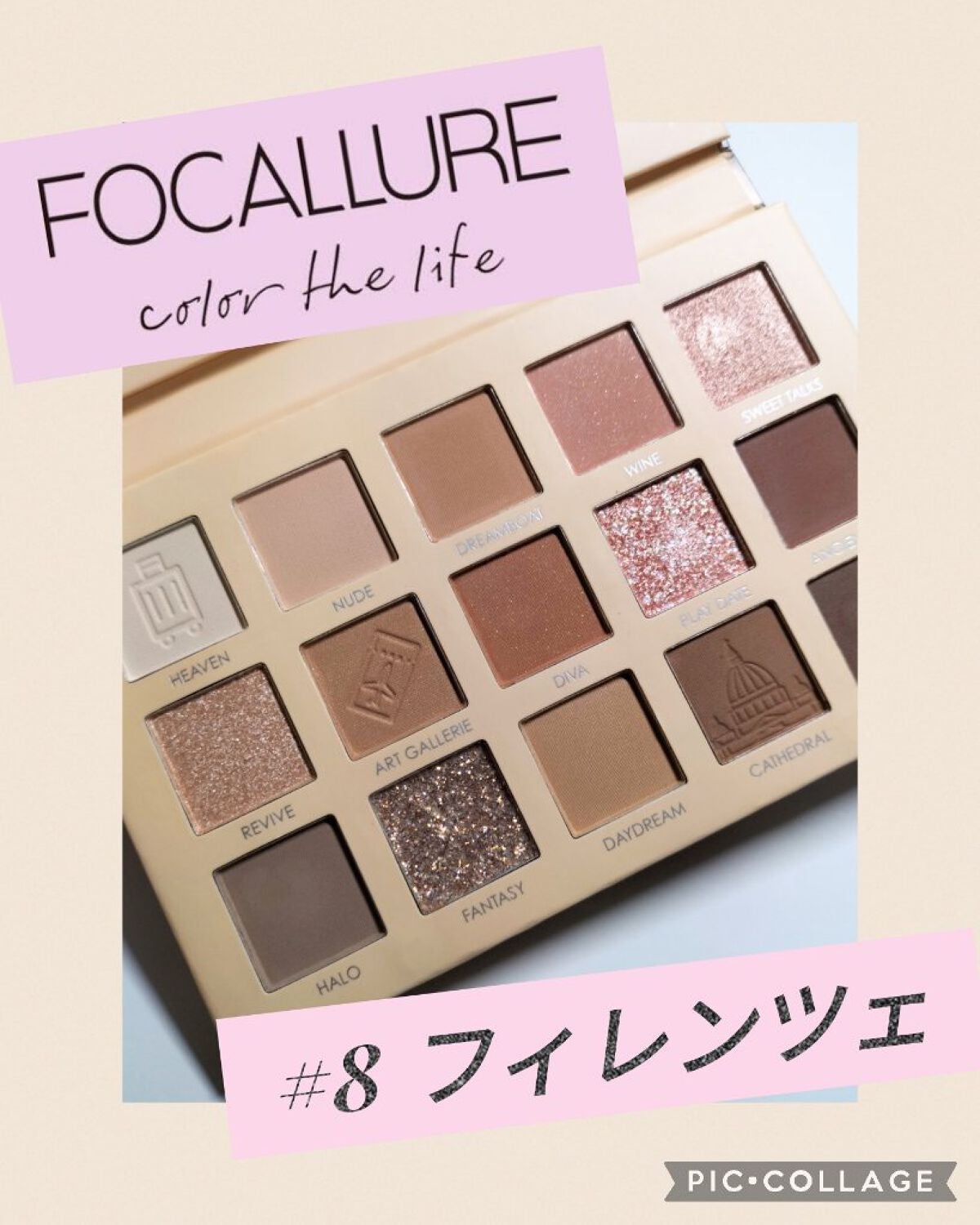 GO TRAVEL 15色アイシャドウパレット/FOCALLURE/アイシャドウパレットを使ったクチコミ(1枚目)