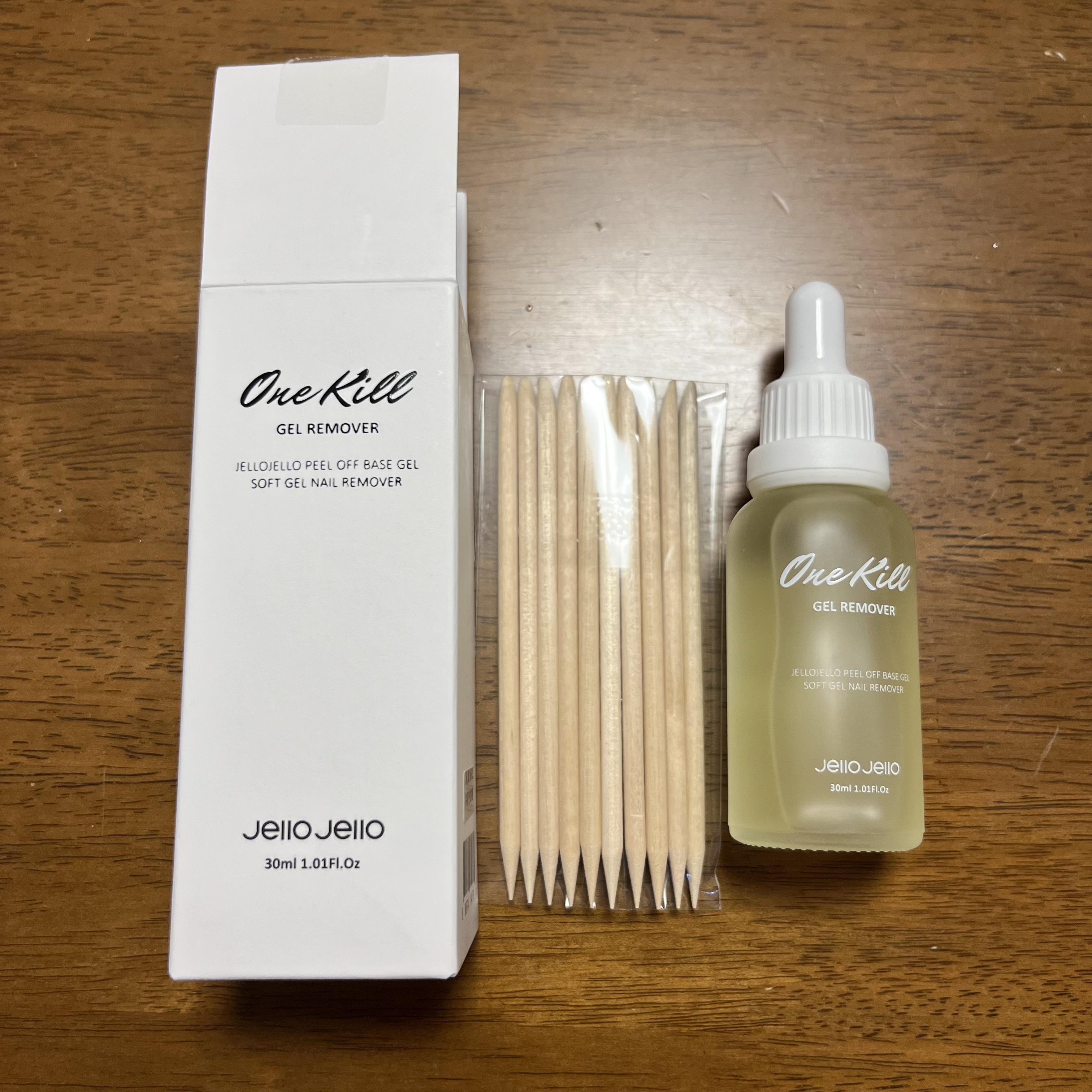 ワンキルジェルネイルリムーバー/JELLO JELLO/除光液を使ったクチコミ（1枚目）