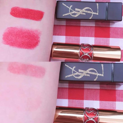 ルージュ ヴォリュプテ シャイン/YVES SAINT LAURENT BEAUTE/口紅を使ったクチコミ(4枚目)