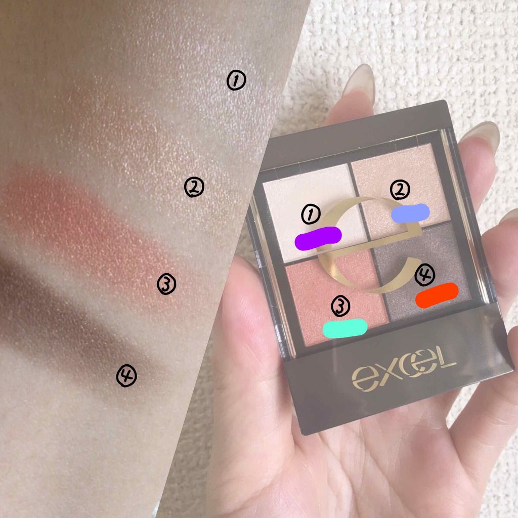 リアルクローズシャドウ CS01 テラコッタブーティ/excel/アイシャドウパレットを使ったクチコミ（2枚目）