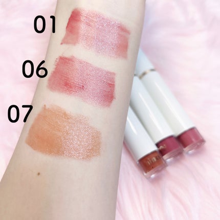 ムードインハンサーウォーターリキッドグロウ/hince/口紅を使ったクチコミ(4枚目)