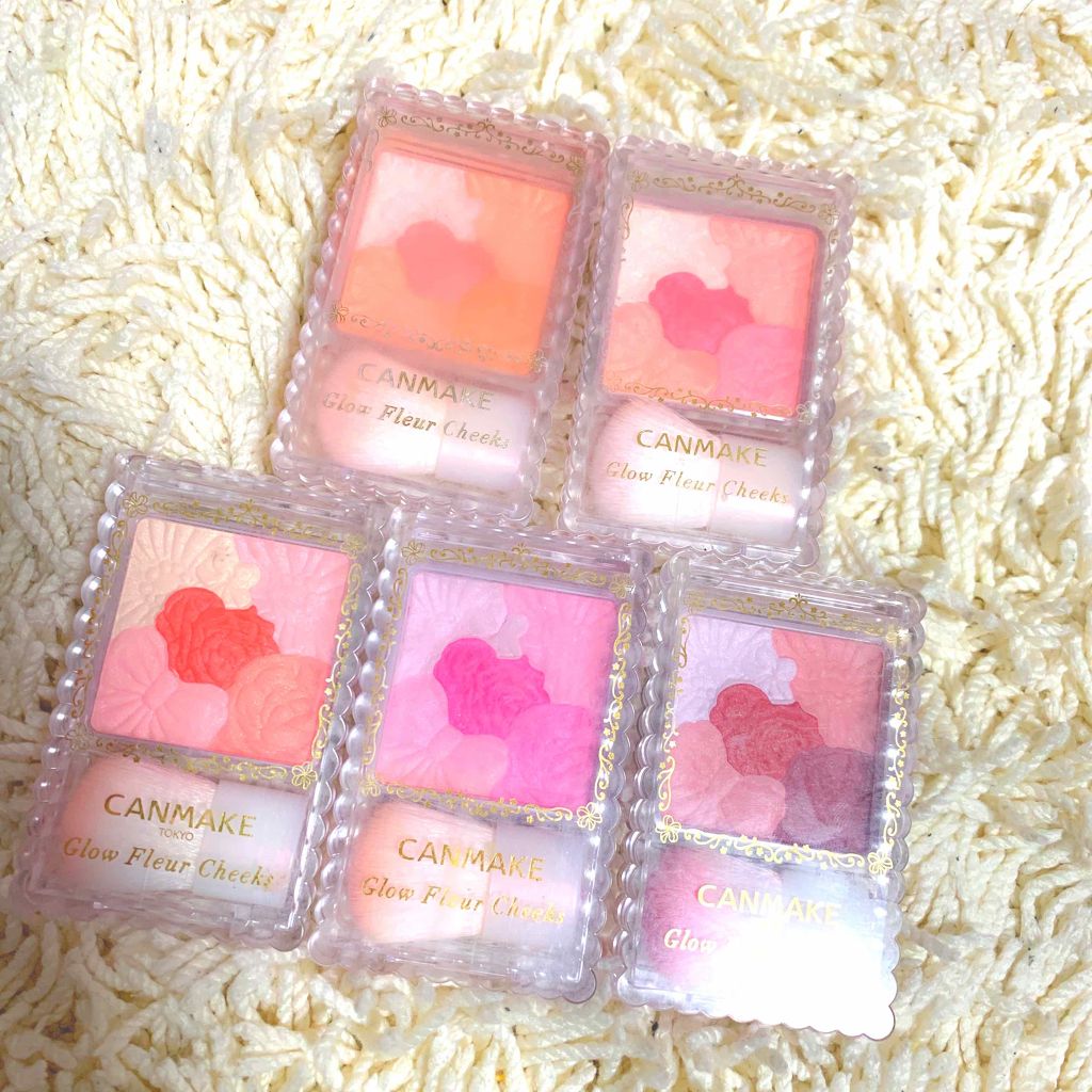 グロウフルールチークス/キャンメイク/パウダーチークを使ったクチコミ（1枚目）