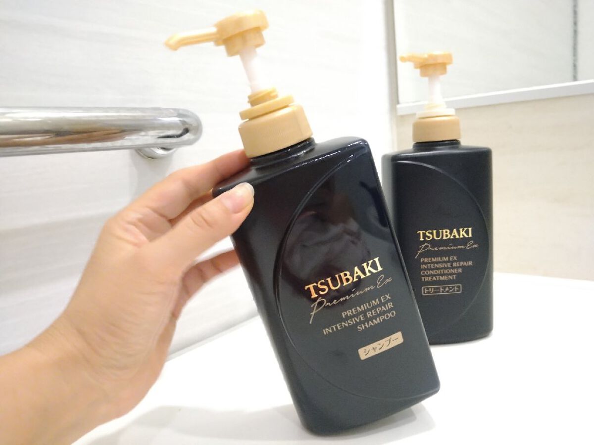 プレミアムＥＸ インテンシブリペア ＜シャンプー＞／コンディショナー＜ヘアトリートメント＞ /TSUBAKI/市販シャンプーを使ったクチコミ（2枚目）