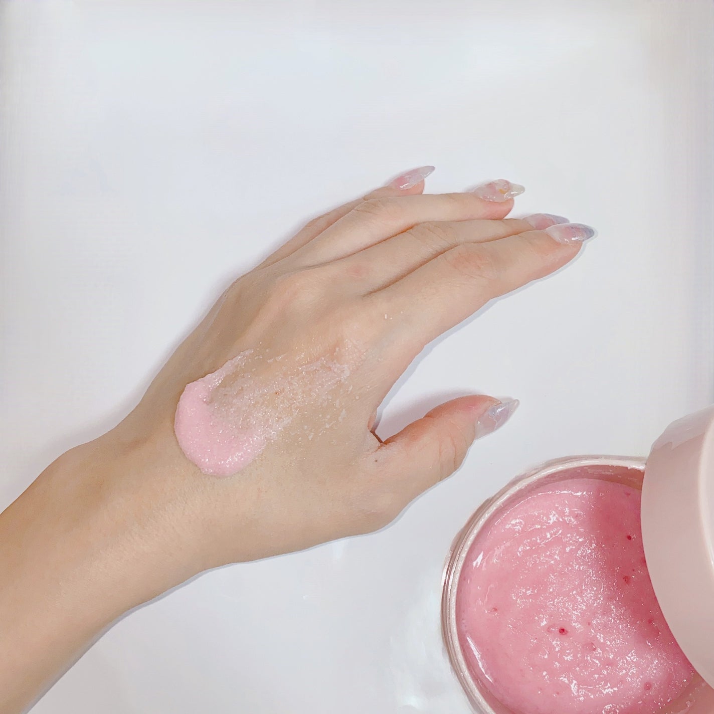 Q+Me スウィート ボム タラソ スクラブ/AGARISM/バスト・ヒップケアを使ったクチコミ(2枚目)