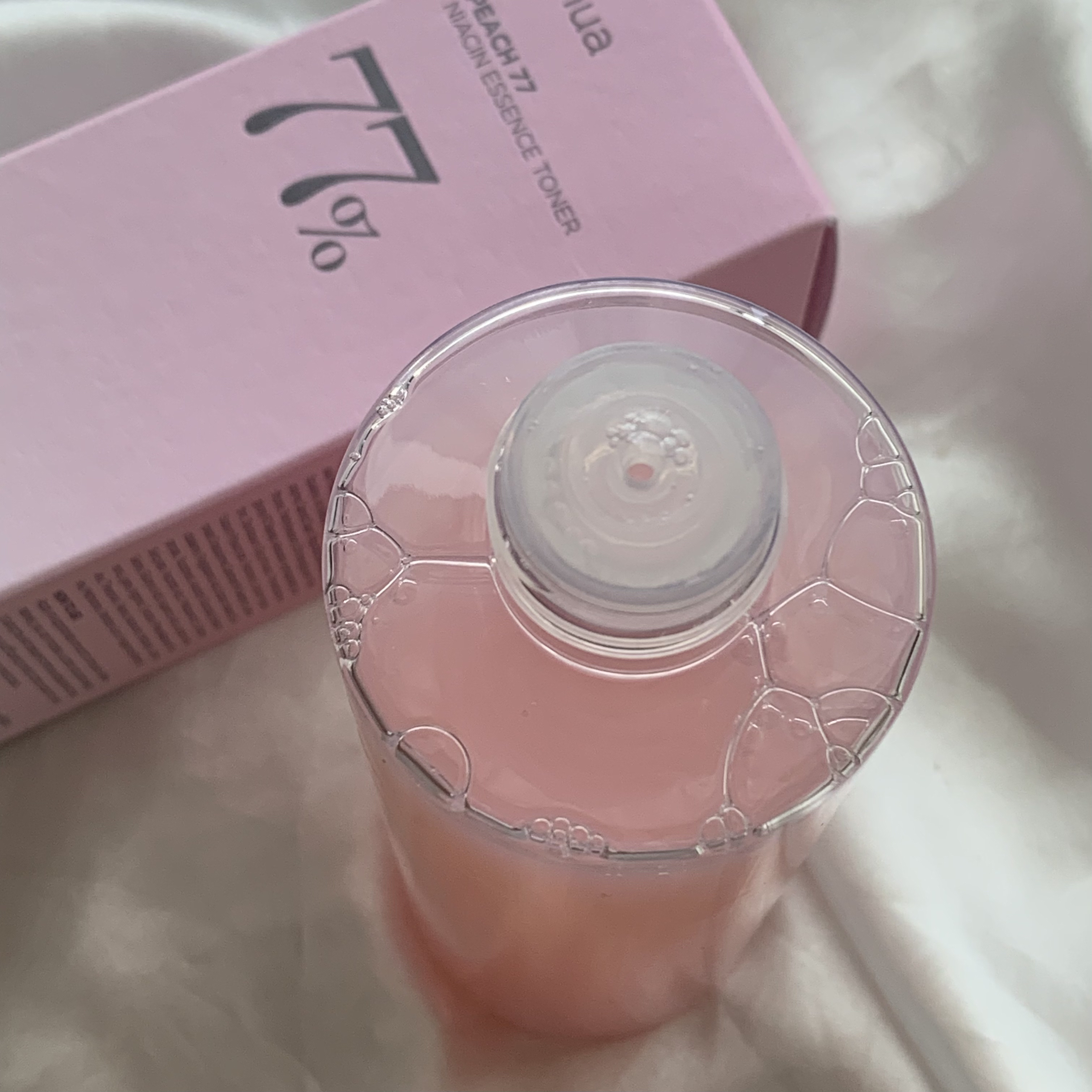 桃77％ナイアシンエッセンストナー 250ml/Anua/化粧水を使ったクチコミ（3枚目）