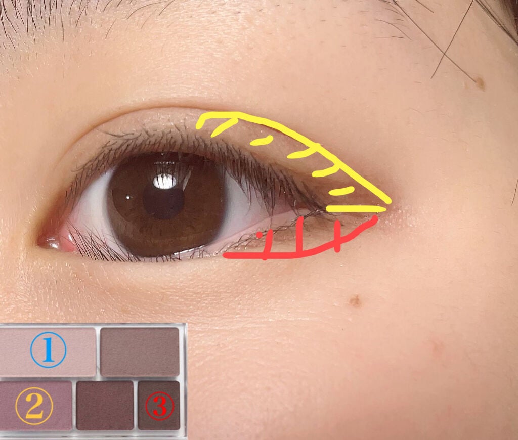 パーフェクトマルチアイズ/キャンメイク/アイシャドウパレットを使ったクチコミ(4枚目)